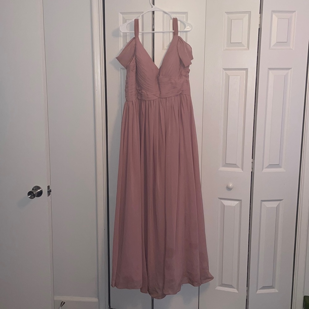 Dusty Pink JJ’s House Bridesmaid Dress